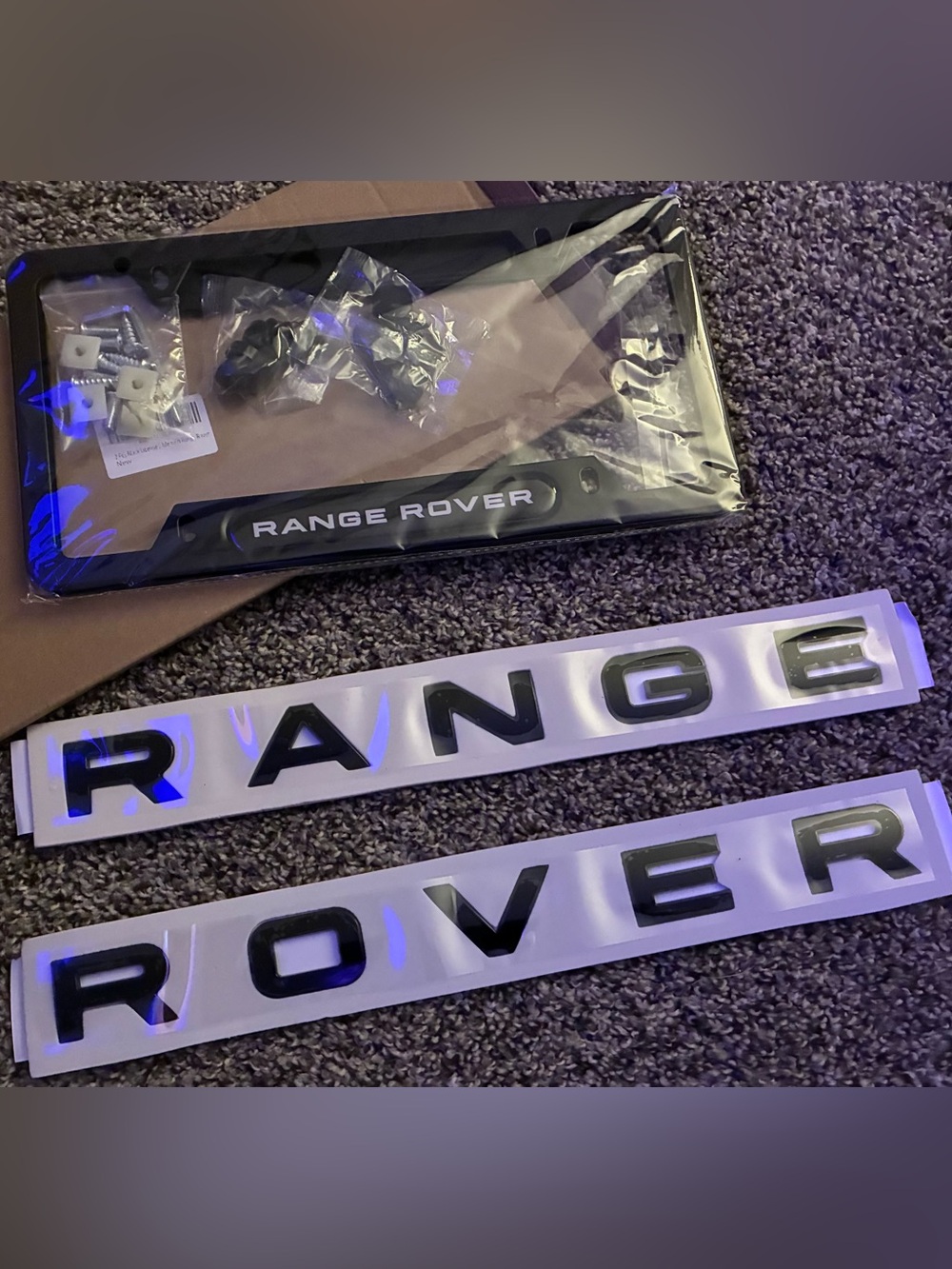 Range Rover Black Lettering Emblem Kit